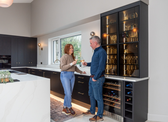 Contemporary Kitchen - Custom Bar